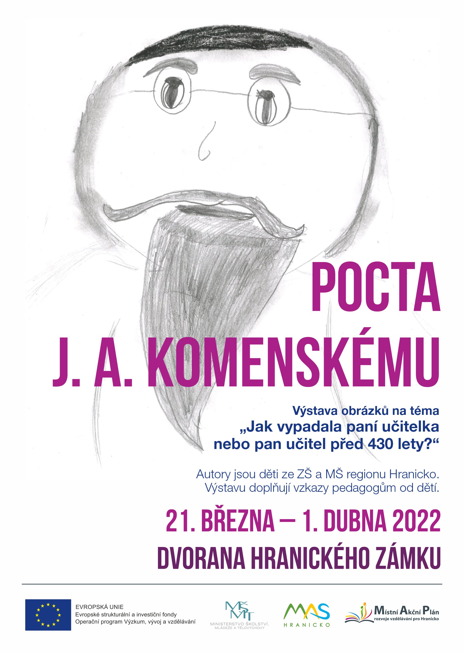 Výstava obrázků ve dvoraně zámku | MAS Hranicko
